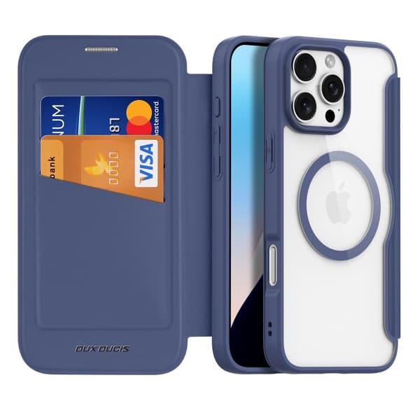 Dux Ducis Skin X Pro Fodral MagSafe iPhone 16 Pro Blå
