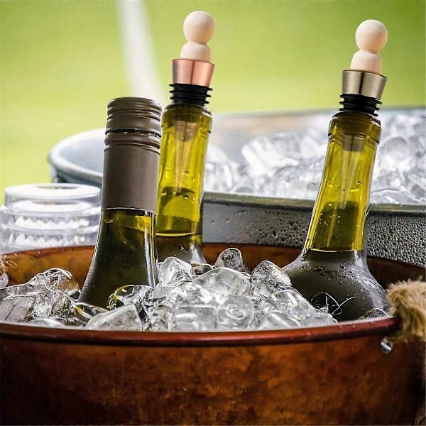 30 Pieces Empty Bottle Stoppers with Threaded Post Metal Wine Stopper Inserts Set Hardware for Wood T