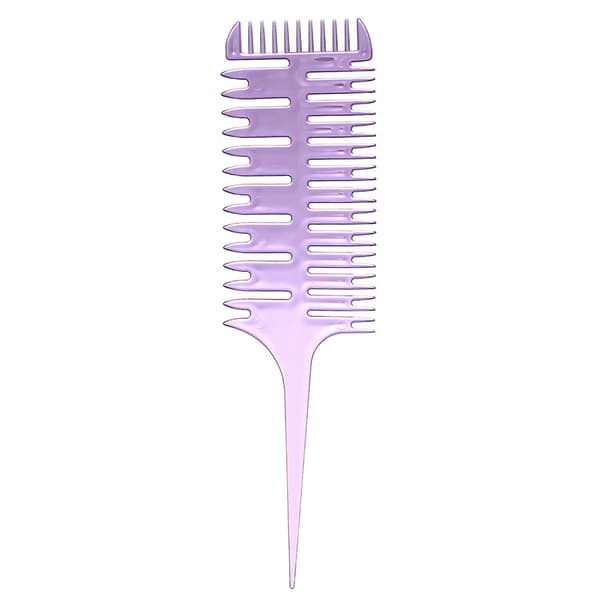 Hair Dyeing Comb 3-Way Sectioning Comb Highlight Comb Professional Weaving Comb Hair Dyeing Styling Tool