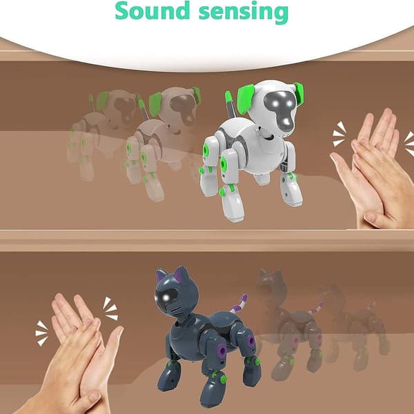 Robotkat legetøj til børn DIY kæledyrslegetøj interaktiv smart KLB