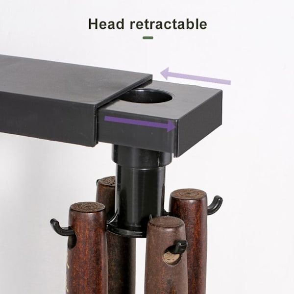 Swivel Kitchen Wall Hooks Punch-Free Storage Racks Telescopic Multi-function Hooks for Bedroom Bathroom 6 Hooks 6 Hooks