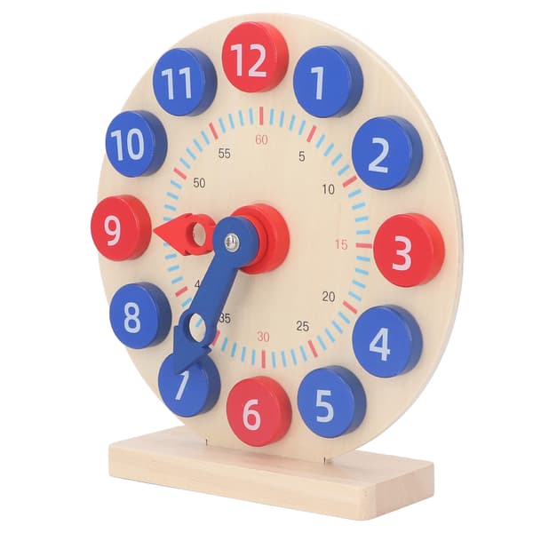 Learning Clock Time Activity Set for Kids 12-Hour Teaching Demonstration Clock Develops Time and Early Math Skills for School