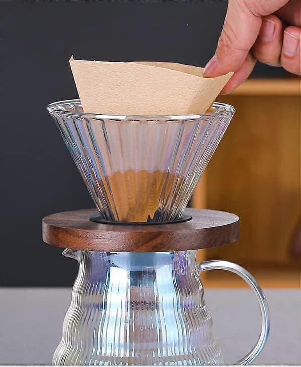 Glaskaffekop til Pour Over, Dripper, Camping, Rejsesæt, Bærbart Pour Over-kit