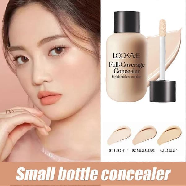 Fuld dækning flydende concealer creme makeup 12ML ansigtsfoundation vandtæt lys Light