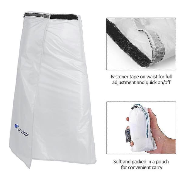 Ultralight Thin Rain Skirt Waterproof Kilt Rain Pants Packable Windproof Kilt Skirt