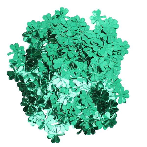 Kløverpaljetter Dekorative Glitrende Shamrock Konfetti Håndverk Feriegavedekorasjon