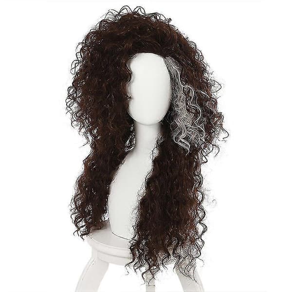 Bellatrix Lestrange Long Mixed Brown Wavy Wig Heat Resistant Synthetic Hair Happy H