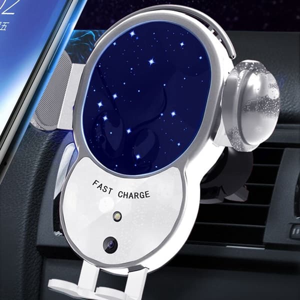 Car Phone Holder with 10W Wireless Charging, Fully Automatic, Three-Axis Charging