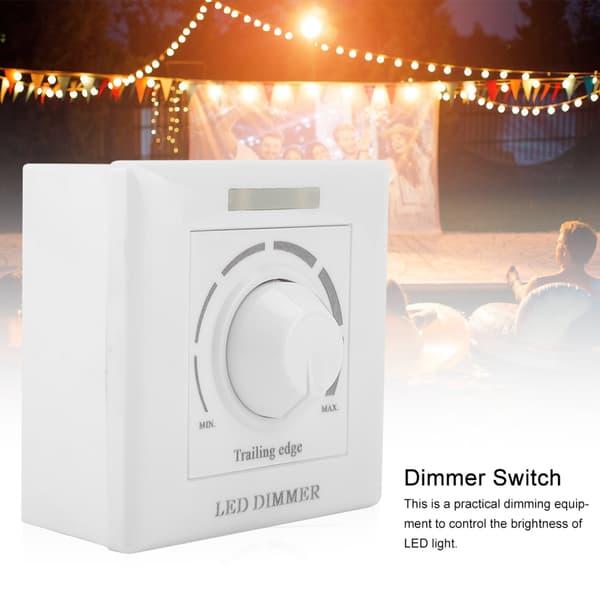LED-lampe Justerbar Dimmerbryter Lysstyrkekontroll IR-fjernkontroll 200W (220V)