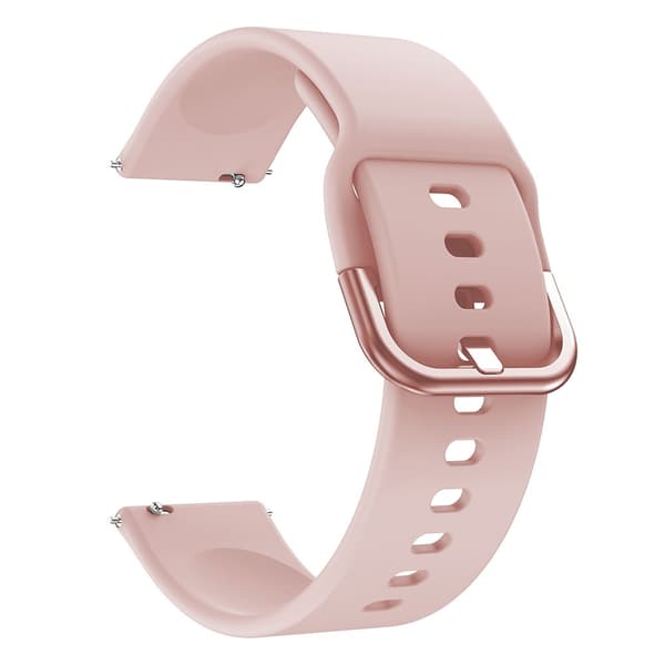Silikonarmbånd for Smartwatch (20 mm) - Lysrosa 15 15