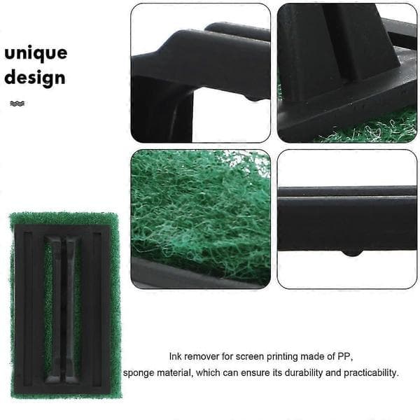 Practical and Beautiful 3-Piece Ink Screen Printing Cleaning Brush Scraper