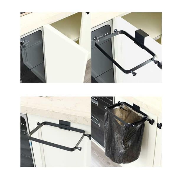 Kitchen Hanging Door Back Trash Can Holder Garbage KLB