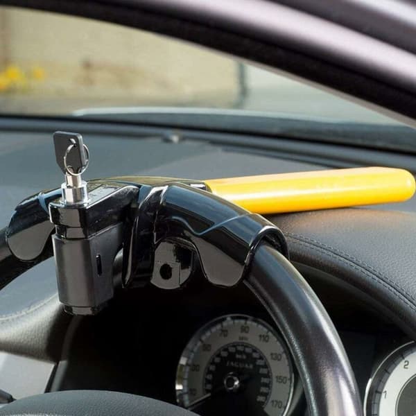 Car Lock, Steering Wheel Lock Blocking Device, T-shaped Steering Wheel Lock for Car Universal Steering Wheel
