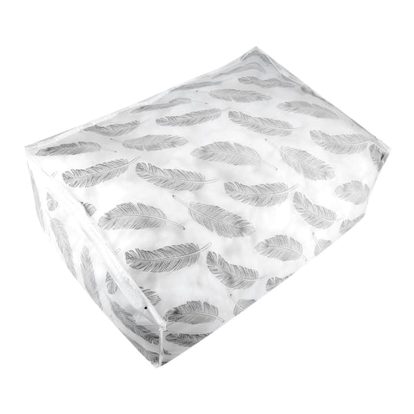 1 pc foldable clothes storage bag felt quilt sweater organizer box pouch suitcase (#4)