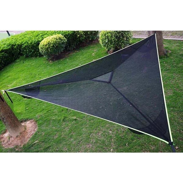 Large Triangular Tree Camping Hammock, Portable Multi-Person Hammock, 3-Person Design for Travel, Garden, Outdoor Camping...