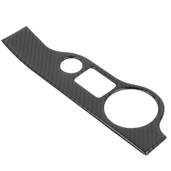 Karbonfiber Bil Frontlys Bryterpanel Deksel Trim Dekorasjon Passer Dodge Charger 2011-2014