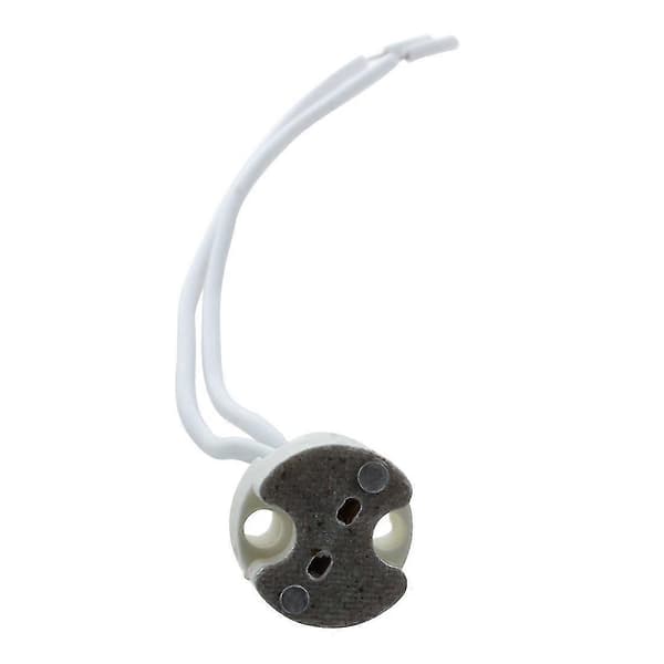 15 stk. hvit MR16 GU5.3 keramisk sokkel LED-lampeholder