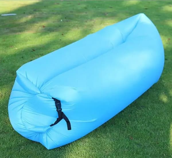 Ultralet pude stil doven sofa oppustelig sofa bærbar foldbar sovepose oppustelig sovesofa