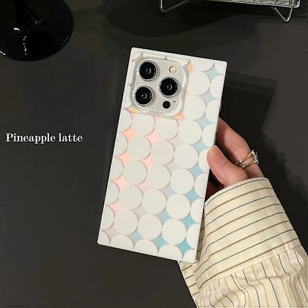 Mat etui med laserprikker til iPhone 15 Pro, TPU-telefoncover