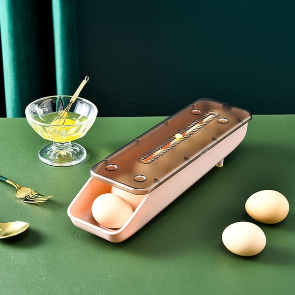 Eggoppbevaringsbeholder Husholdningsfargerike stablebare egg friske oppbevaringsbokser Blå Blue