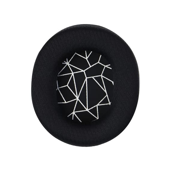 Velour Fabric Replacement Earpads, Compatible with SteelSeries Arctis Gaming Headphones (Silver Print)