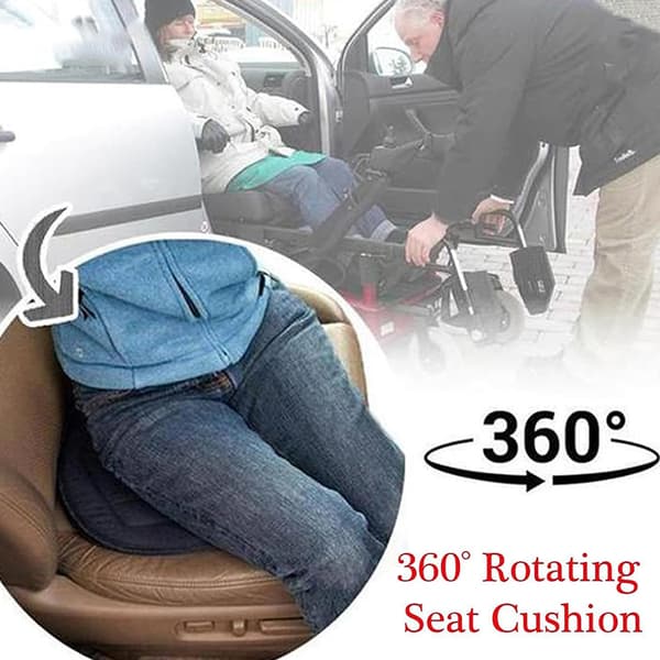 Svingbar Pute 360 Grader Roterende Bilsete Sittepute