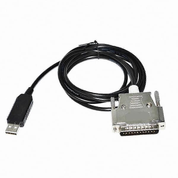 USB til DB25-adapter hann RS232 seriell kabel 1,8 m for kompatibilitet med eldre utstyr