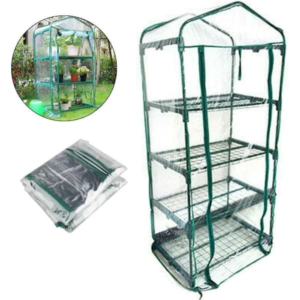 Drivhustelt, Mini lite drivhus for planter, bærbart grønnsakshagedrivhustelt (kun overtrekk)