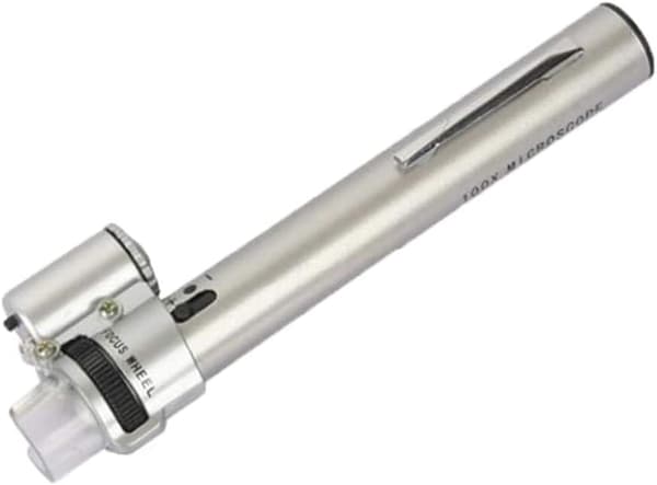 HD Microscope, Handheld Pen Microscope, with LED Adjustable Focus