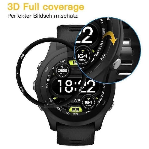 2pcs for Garmin Forerunner 255 PET Watch Screen Protector 3D Hot Bending Screen Film