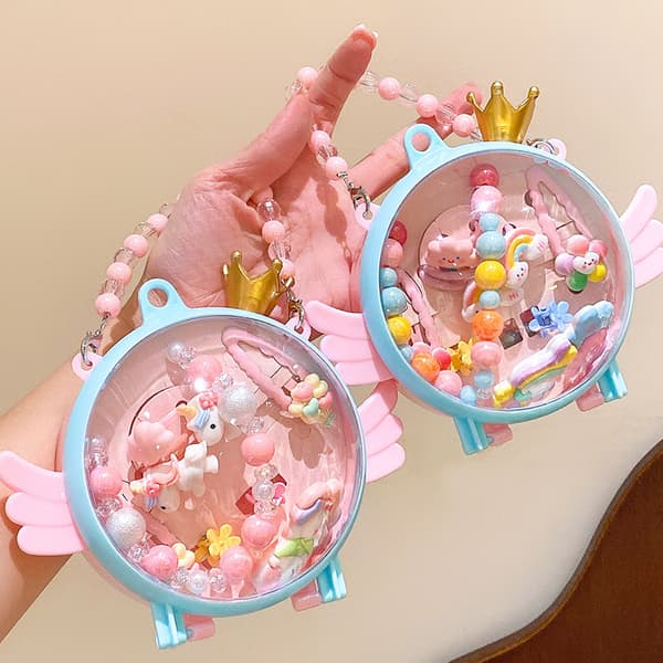 New Cartoon Kids Necklace Set, Back to School Gift, #5 Cute Pony Set [Includes Box] #5 Cute Pony Set [Includes Box]