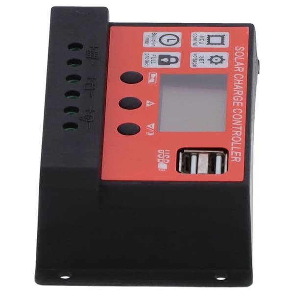30A 12V 24V PWM Solar Charge Controller Intelligent LCD KLB