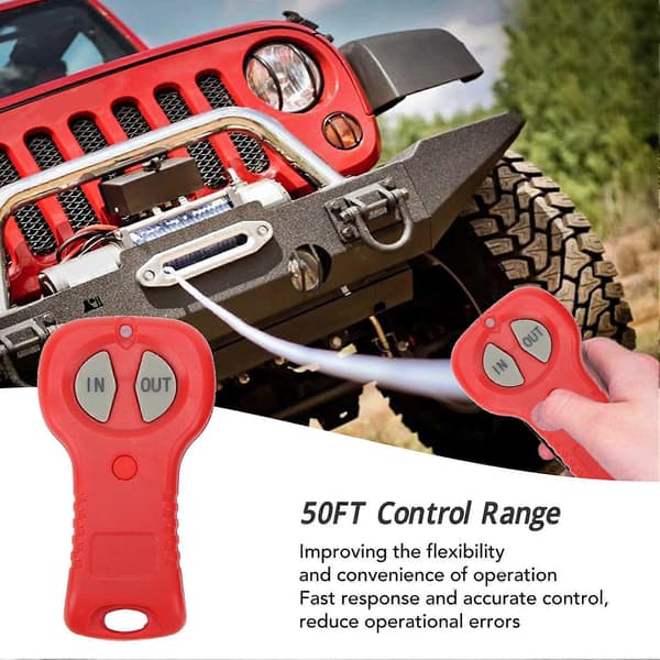 Wireless Winch Remote Control Kit DC12V 24V Efficient Fast Response High Safety for Truck ATV SUV