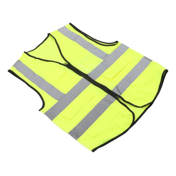 Reflective Safety Vest High Visibility Polyester Workwear with Pocket for Workers Engineer XL