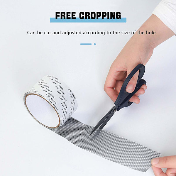 Window Screen Repair Tape Self-Adhesive Window Screen Sticker Can Be Cut Instantly Window Screen Patch Grey Grey
