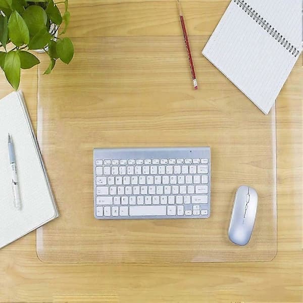 Clear Waterproof Tablecloth Mat, Anti-static PVC Desk Pad