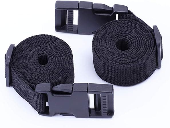 59 tommer sort 2 stk. rem 25 mm nylon kraftige stropper med spænder bagageremme værktøjsrem