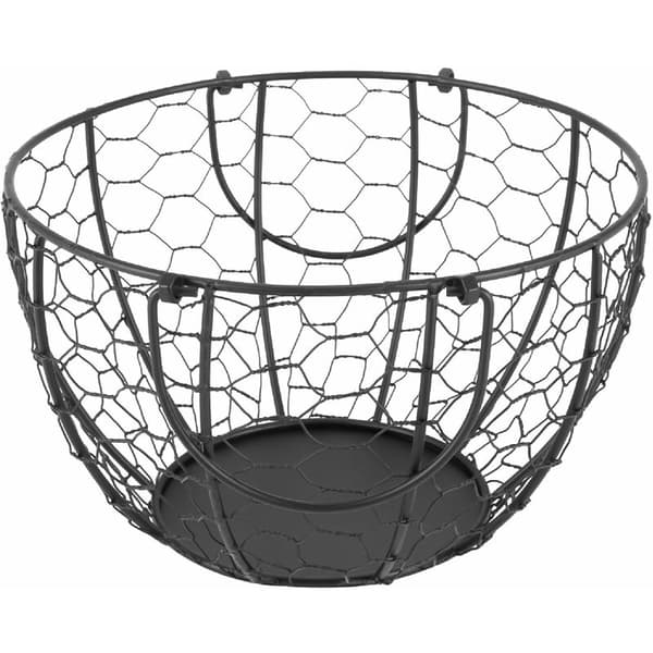 Iron Egg Basket Fruit Basket Fruit Bowl Collection Ceramic Hen Ornaments Decoration Kitchen Accessories B