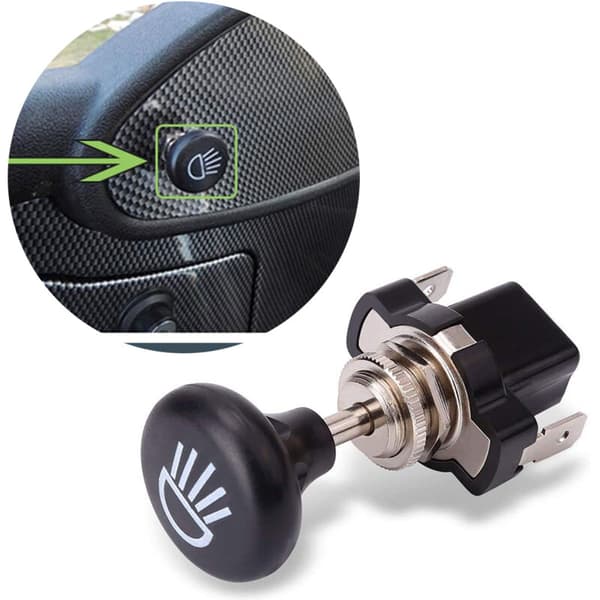 Frontlysbryter for golfbil 12 volt 4034 for Club Car, og andre Universal