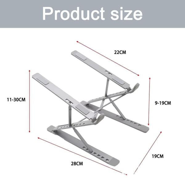 Adjustable Laptop Stand, Portable Laptop Stand Fits Gray