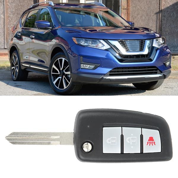 3-knapps bilfjernkontrolltilbehør CWTWB1G767 passer til Nissan Rogue 2014 2015 2016 2017