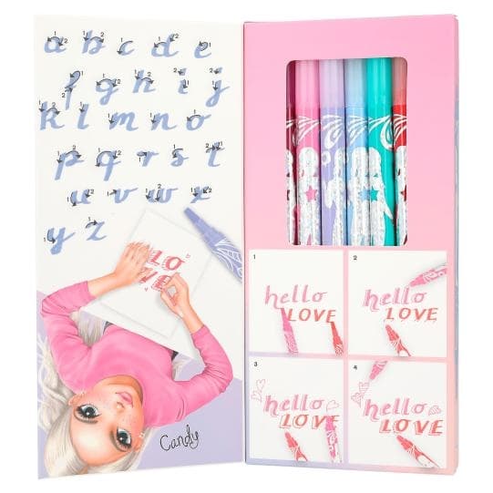 TOPModel Kalligrafi- & Finelinerpennor, 8-pack