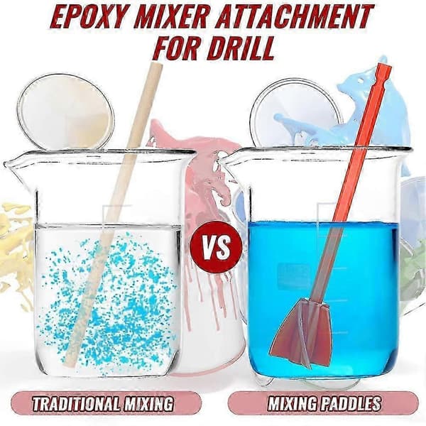 12 Pieces Epoxy Mixer Attachment For Drill Helix Paint Mixer