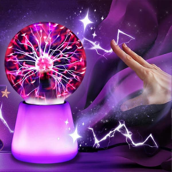 Electric Magic Plasma Ball, Touch Glass LED Night Light LED Atmosphere Night Light A A