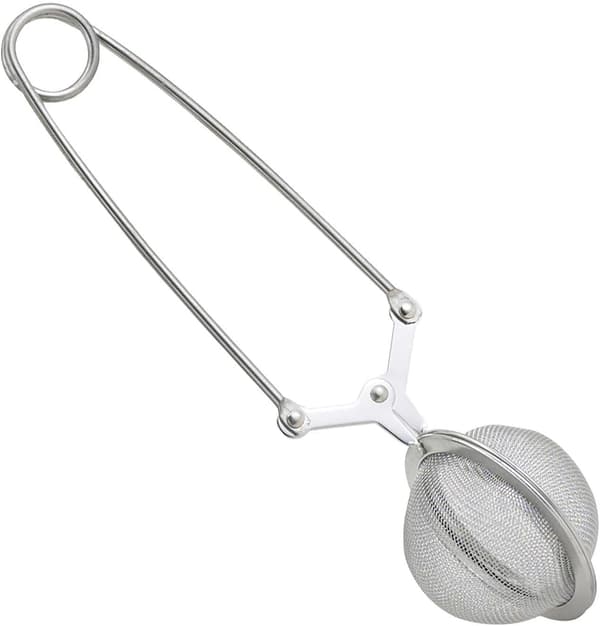 3-pack Mesh Snap Ball Tea Infuser with Handle for Loose Leaf Tea and Spices Stainless Steel Tea Strainer