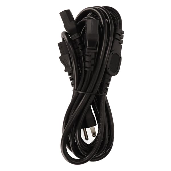 1 til 4 uttak strømkabel 2m lang 5-15P til 4 IEC320 C13 strømkabel for skriver skjerm PC US-plugg 125-250V