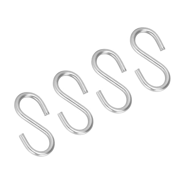20 stk S-kroge Bærbare 304 Rustfrit Stål Metal Ophængningsholder Organizer til Nøgle Håndklæde M3