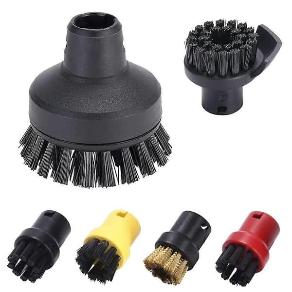 Nylon rundbørste sæt, damprensebørste, damprenser SC1 SC2 SC3 SC4 SC5 6 (6 dele)