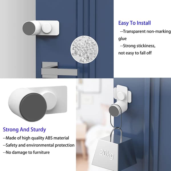Anti-pinch protection for doors and windows, 6 pcs door stops