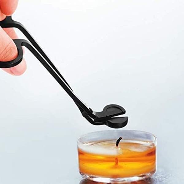 Stainless Steel Candle Scissors for Candles, Black